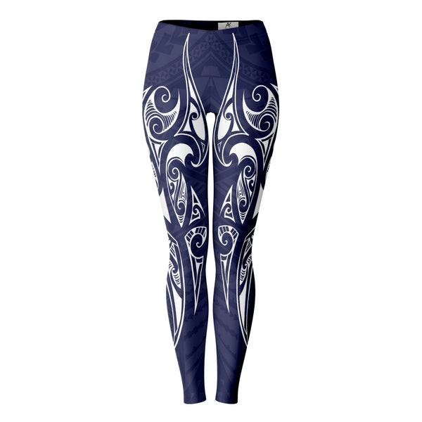 Polynesian Design Leggings Atikapu 00264-Leggings - AOP-Atikapu