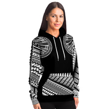 Atikapu Black Pullover Hoodie-Fashion Hoodie - AOP-Atikapu