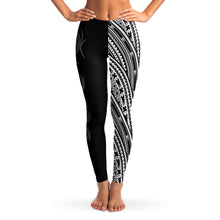 Atikapu Polynesian Design Leggings-Leggings - AOP-Atikapu