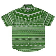 Polynesian Pattern Collar Shirt Atikapu 00297-Short Sleeve Button Down Shirt - AOP-Atikapu