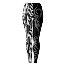 Atikapu Polynesian Design Leggings-Leggings - AOP-Atikapu