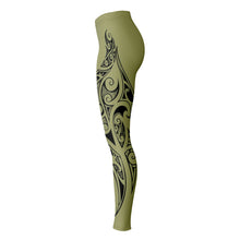 Maori Design Leggings Camo Green-Leggings - AOP-Atikapu