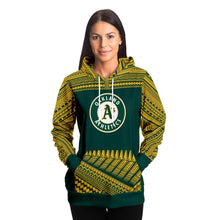 Polynesian Design Pullover Hoodie - Oakland Athletics-Fashion Hoodie - AOP-Atikapu