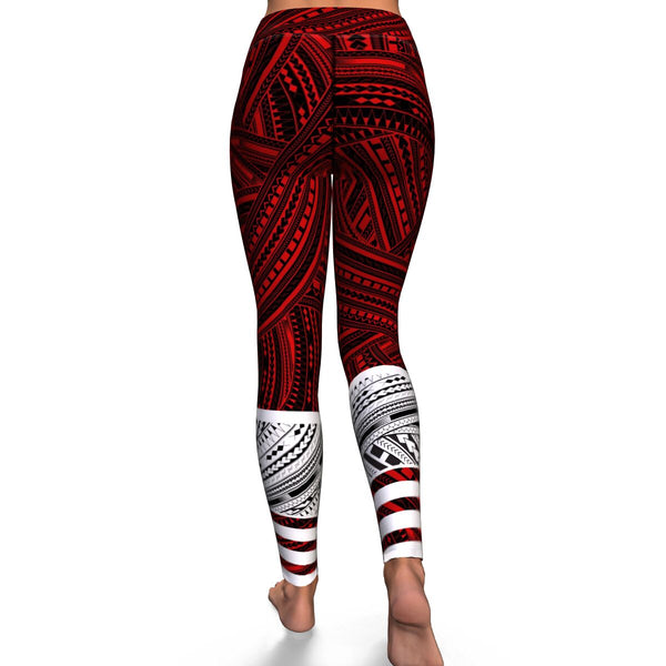 Polynesian Design 00265 High Waist Leggings-Yoga Leggings - AOP-Atikapu