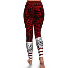 Polynesian Design 00265 High Waist Leggings-Yoga Leggings - AOP-Atikapu