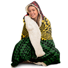 Polynesian Design Hooded Blanket Reggae Color-Hooded Blanket - AOP-Atikapu