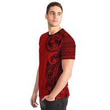 Sila Tonga Hoodies Red Black-T-shirt-Atikapu