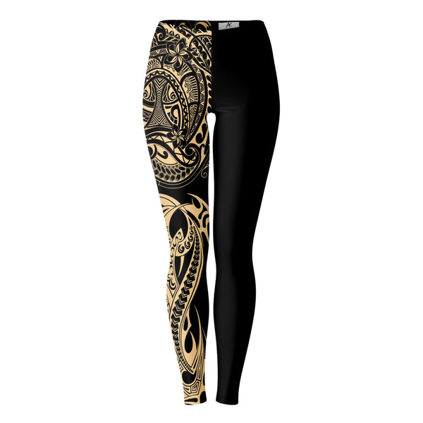 Polynesian Design Leggings Atikapu 00258-Leggings - AOP-Atikapu