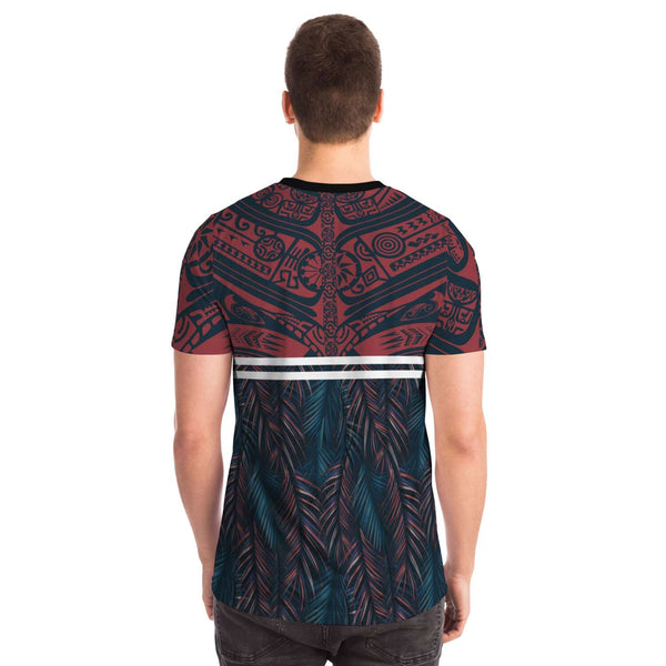 Polynesian Leaves Pocket T-shirts 2-Pocket T-shirt-Atikapu