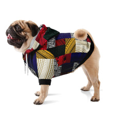 Polynesian Design Retro Patchwork Dog Hoodie - Atikapu 00247-Fashion Dog Zip-Up Hoodie - AOP-Atikapu