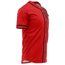Sila Tonga Baseball Jerseys Red/Black-Baseball Jersey - AOP-Atikapu