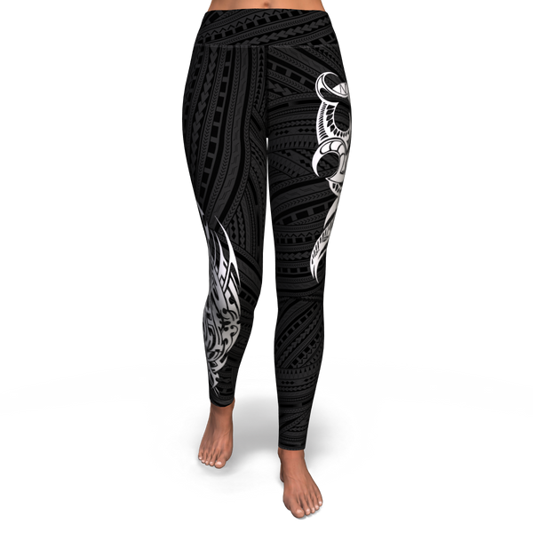 Polynesian Design High Waist Leggings - Atikapu 00313-Yoga Leggings - AOP-Atikapu