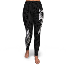 Polynesian Design High Waist Leggings - Atikapu 00313-Yoga Leggings - AOP-Atikapu