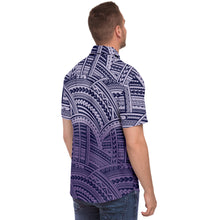 Polynesian Design Collar Shirt Atikapu 00289-Short Sleeve Button Down Shirt - AOP-Atikapu