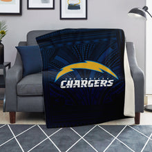 Los Angeles Chargers Microfleece Blankets-Premium Microfleece Blanket - AOP-Atikapu