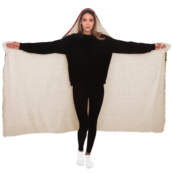 Polynesian Design Hooded Blanket Reggae Color-Hooded Blanket - AOP-Atikapu