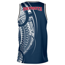 New England Patriots Basketball Jerseys Blue