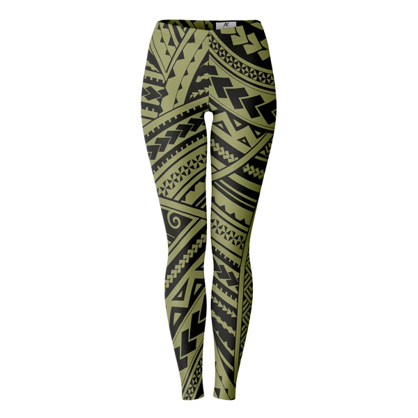 Polynesian Design Leggings Atikapu 00260-Leggings - AOP-Atikapu