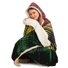 Polynesian Design Bob Marley Hooded Blanket-Hooded Blanket - AOP-Atikapu