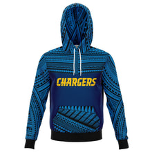 Polynesian Design Pullover Hoodie - Los Angeles Chargers-Fashion Hoodie - AOP-Atikapu