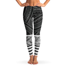 Polynesian Design Leggings Atikapu Grey-Leggings - AOP-Atikapu