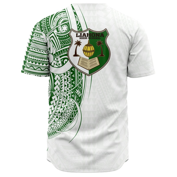 Liahona High School Baseball Jersey - Liahona Shirt White-Baseball Jersey - AOP-Atikapu