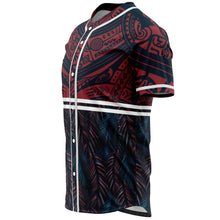 Polynesian Leaves Baseball Jersey-Baseball Jersey-Atikapu