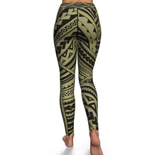 Polynesian Design 00260 High Waist Leggings-Yoga Leggings - AOP-Atikapu