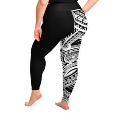 Polynesian Pattern Plus Size Leggings-Plus Size Legging - AOP-Atikapu