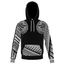 Atikapu Black Pullover Hoodie-Fashion Hoodie - AOP-Atikapu