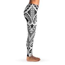 Polynesian Design Leggings Atikapu 00276-Leggings - AOP-Atikapu