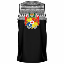 Tonga Basketball Jersey Black White