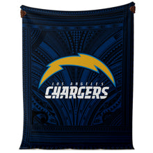 Los Angeles Chargers Microfleece Blankets-Premium Microfleece Blanket - AOP-Atikapu