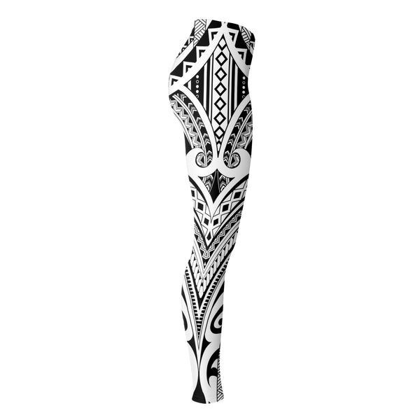 Polynesian Design Leggings Atikapu 00276-Leggings - AOP-Atikapu