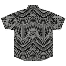Polynesian Design Collar Shirt Atikapu 00292-Short Sleeve Button Down Shirt - AOP-Atikapu