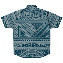 Polynesian Design Collar Shirt Atikapu 00288-Short Sleeve Button Down Shirt - AOP-Atikapu