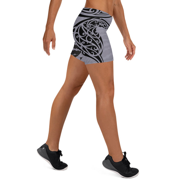 Polynesian Tattoo Design for Women's Gym Regular Shorts-Atikapu