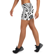 Polynesian Tribal Design Women's Regular Gym Shorts-Atikapu