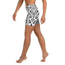 Polynesian Tribal Women's Yoga Shorts-Atikapu