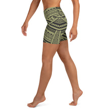 Polynesian Tribal Women's Yoga Shorts-Atikapu