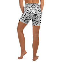 Polynesian Tribal Women's Yoga Shorts-Atikapu