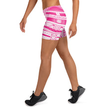 Samoan Tribal Women's Regular Gym Shorts Pink Color-Atikapu