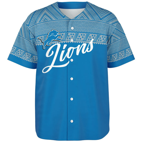 Detroit Lions Baseball Jersey 1