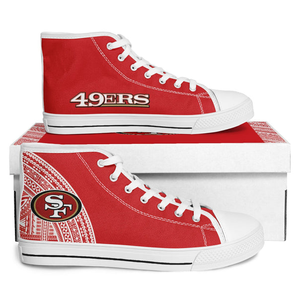 San Francisco 49ers High Top Shoes White