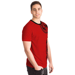 Sila Tonga Hoodies Red Black-T-shirt-Atikapu