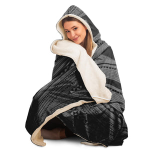 Polynesian Design Hooded Blanket 4-Hooded Blanket - AOP-Atikapu