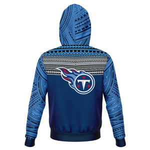 Polynesian Design Pullover Hoodie - Tennessee Titans-Fashion Hoodie - AOP-Atikapu