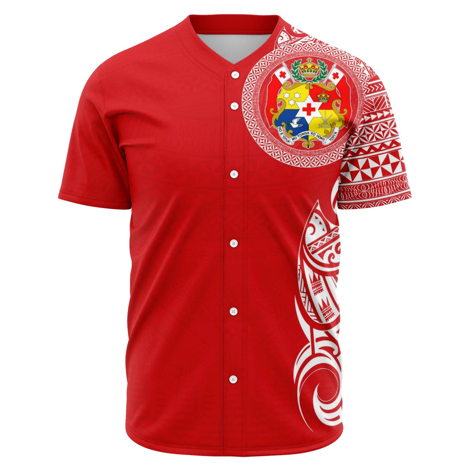 Sila Tonga Baseball Jerseys Red/Black