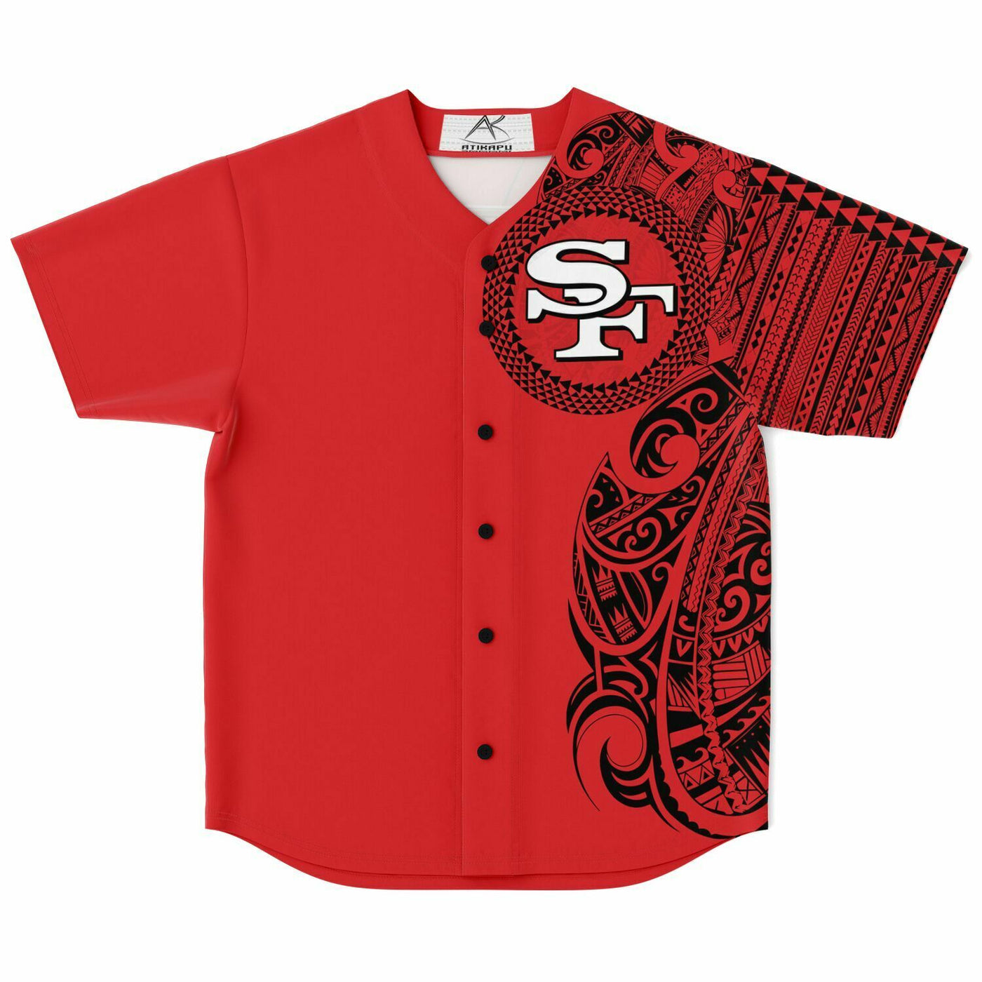 49ers Baseball Jersey Red Black – Atikapu