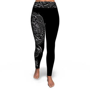 Polynesian Design 00257 High Waist Leggings-Yoga Leggings - AOP-Atikapu